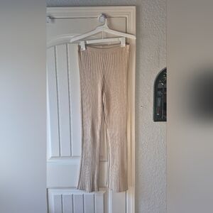 Aerie Late Night Sweater Set (Off Shoulder Long-Sleeve and Pants)